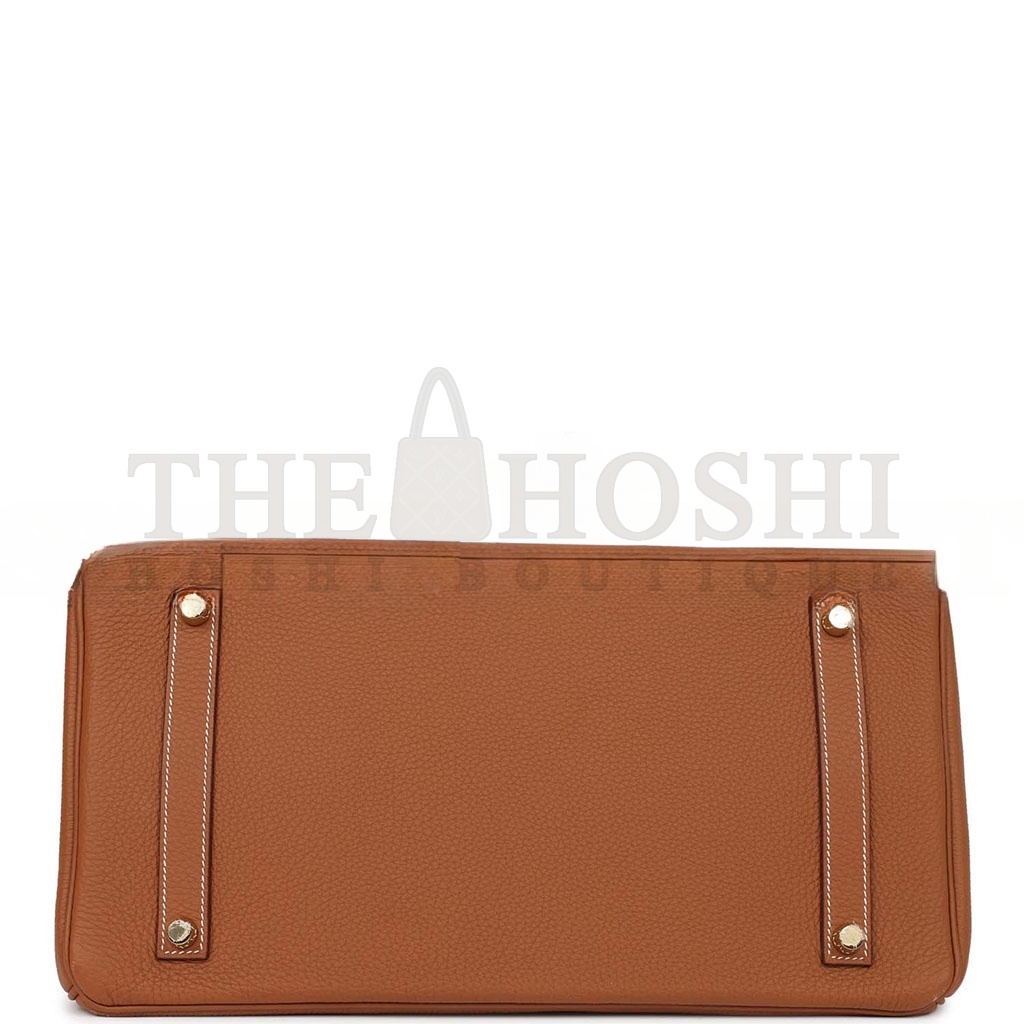 H**me5 BIRKIN 35 TOGO GOLDEN BROWN GOLD BUCKLE BAG 1900409 (35*25*18cm) Master Quality